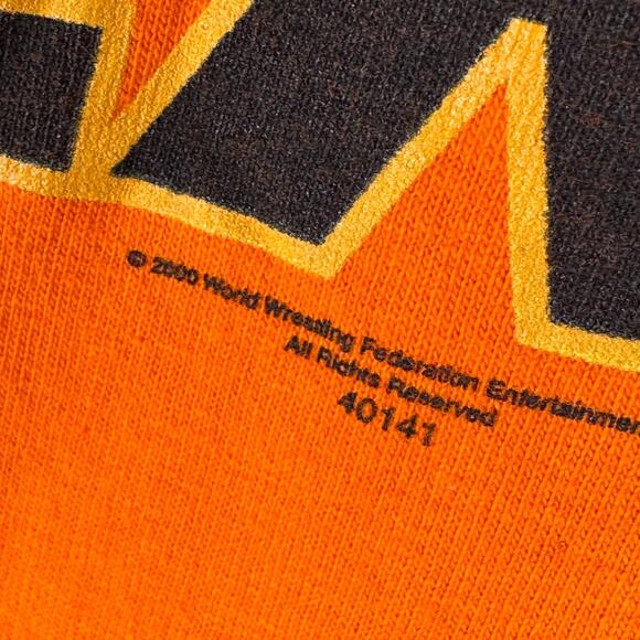 Vintage Taz Tazz Master of the Suplex T-Shirt Men’s XL Orange WWF Wrestling 2000 - Picture 6 of 10